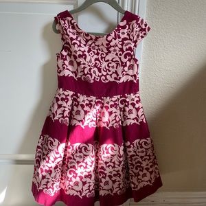 Kids dress burgundy formal
